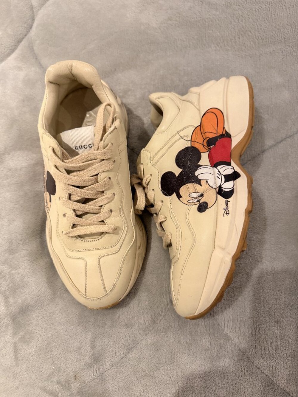 gucci disney mickey mouse sneakers shoes